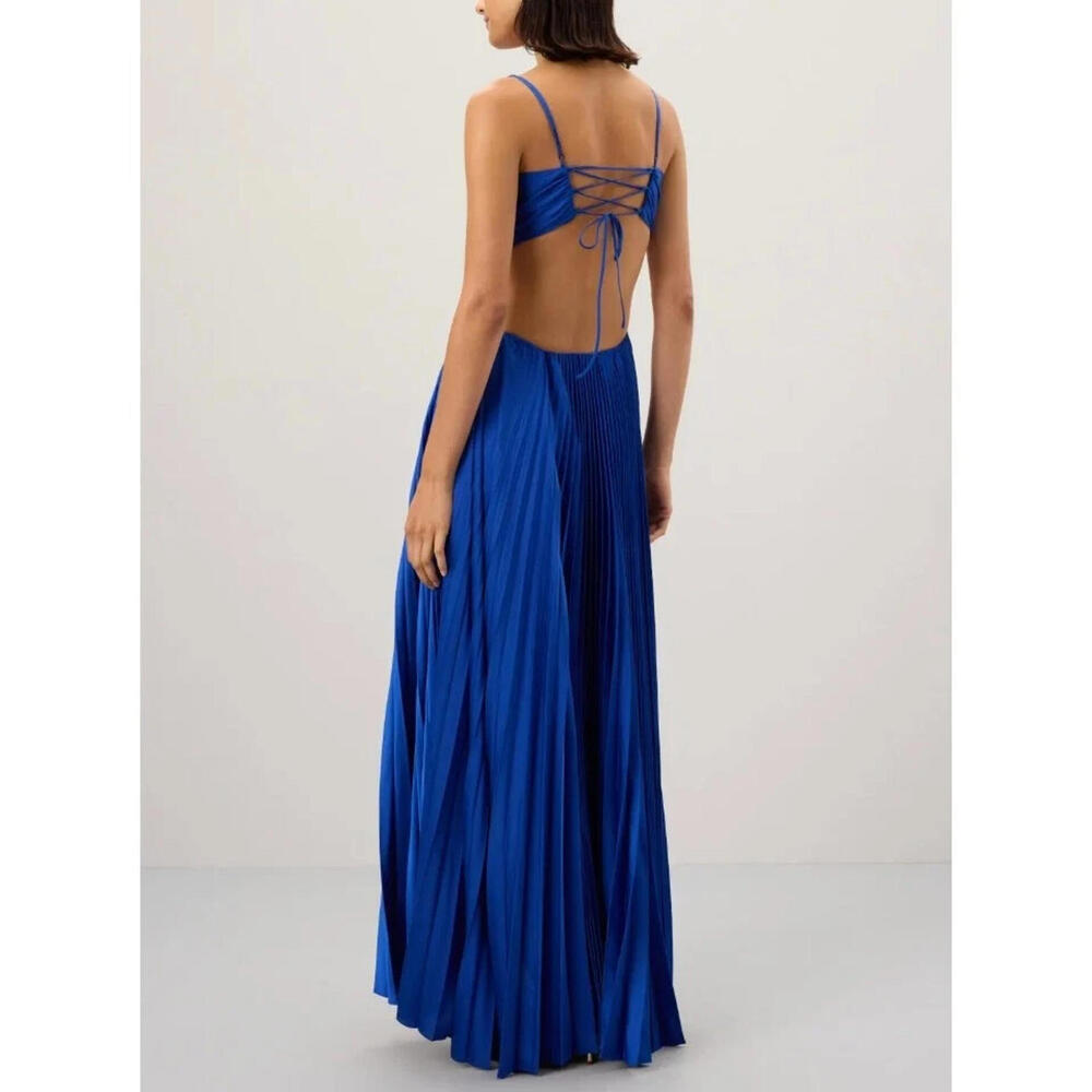 Elegant Delfi Collective Blue Gown - Picture 4 of 7